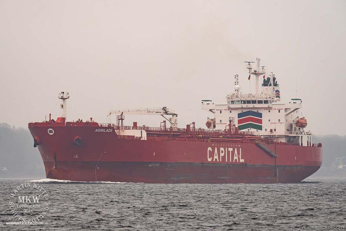 Agisilaos - Chemical Oil Products Tanker vessel registered in Marshall Islands