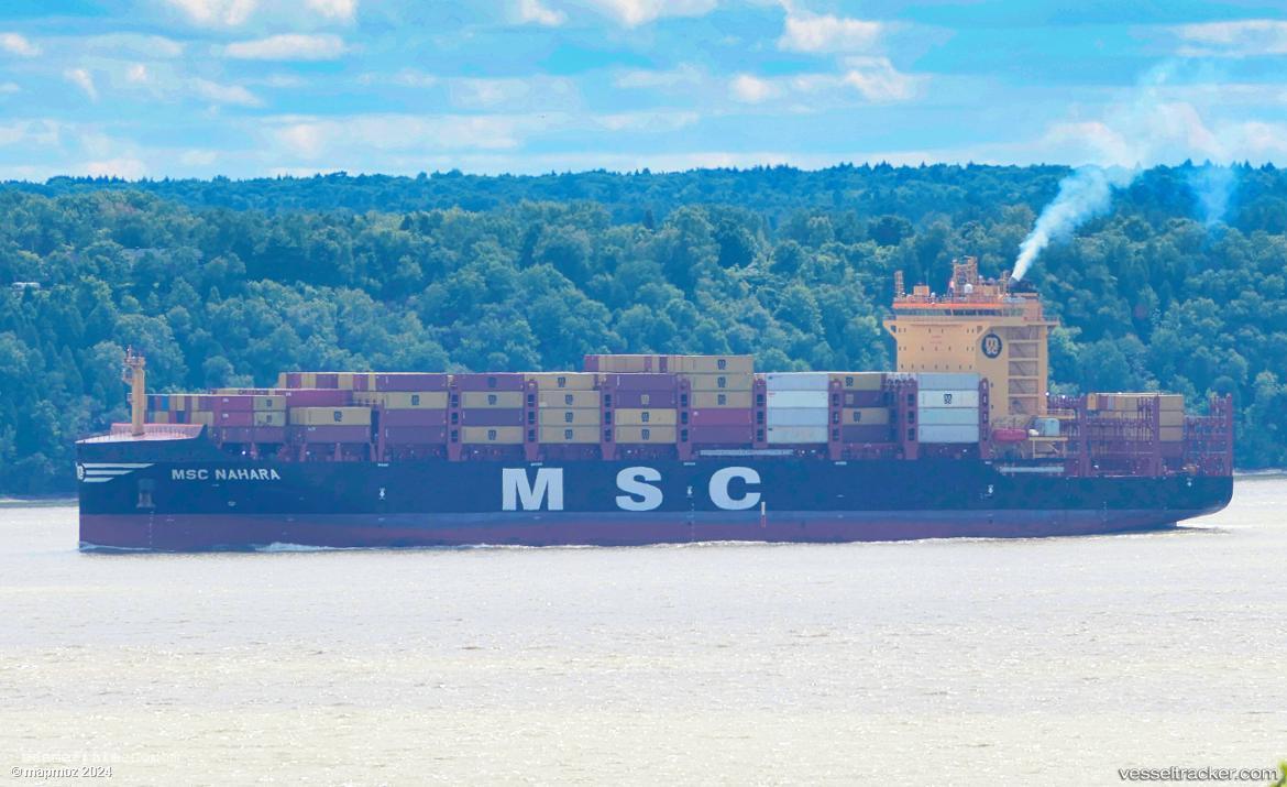 Msc-Nahara - Container Ship vessel registered in Liberia