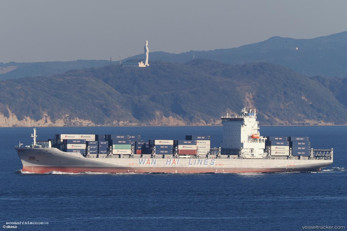 Wan-Hai-366 - Container Ship vessel registered in Singapore