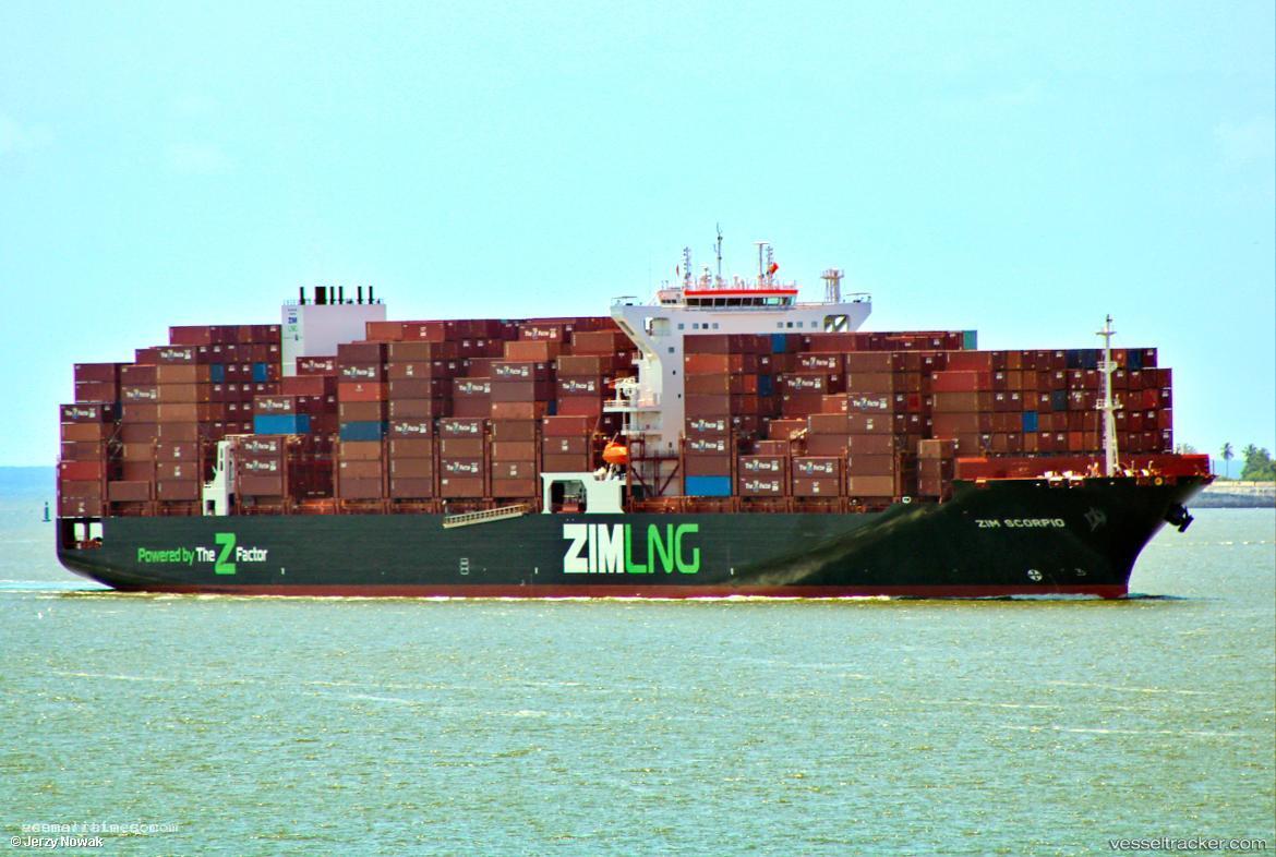 Zim-Scorpio - Container Ship vessel registered in Liberia