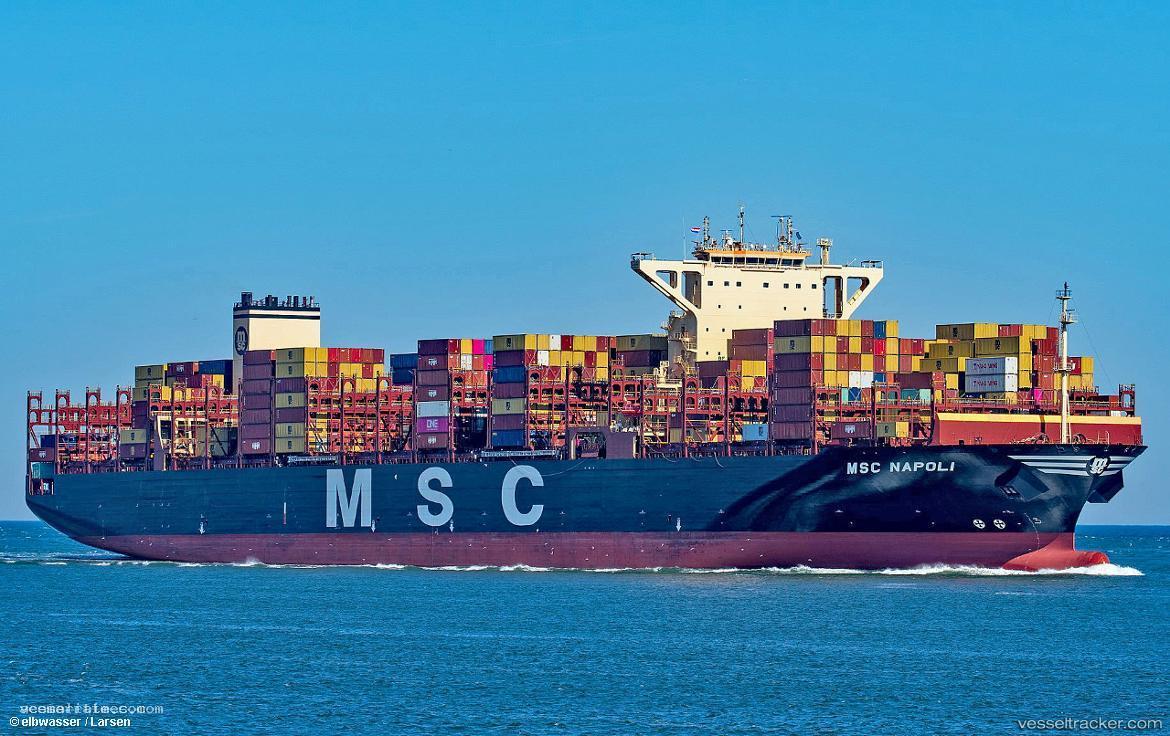 Msc-Napoli - Container Ship vessel registered in Liberia