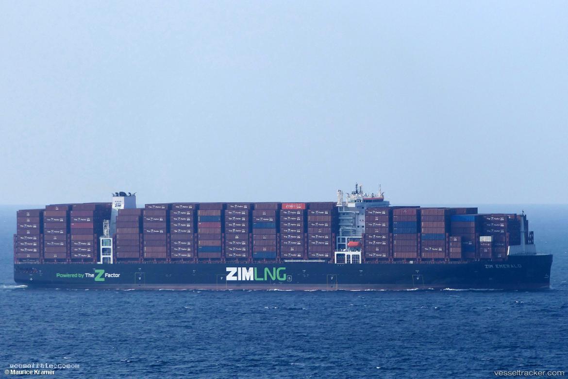 Zim-Emerald - Container Ship vessel registered in Hong Kong