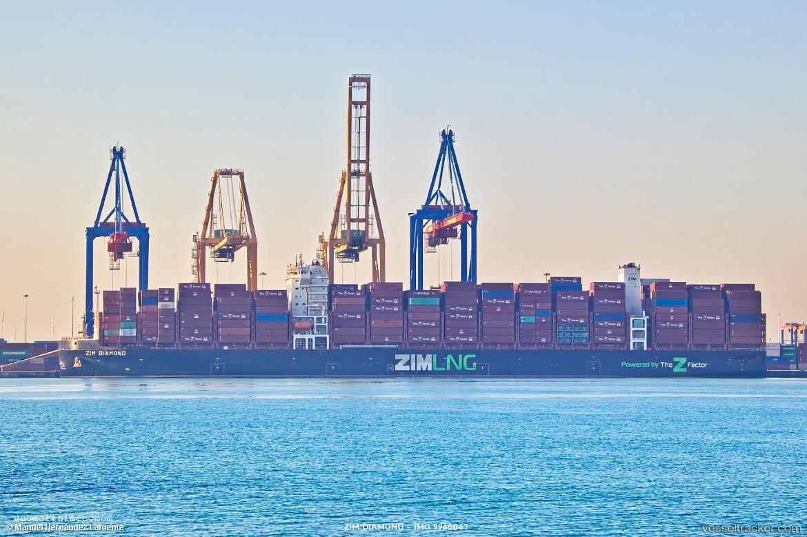 Zim-Diamond - Container Ship vessel registered in Singapore
