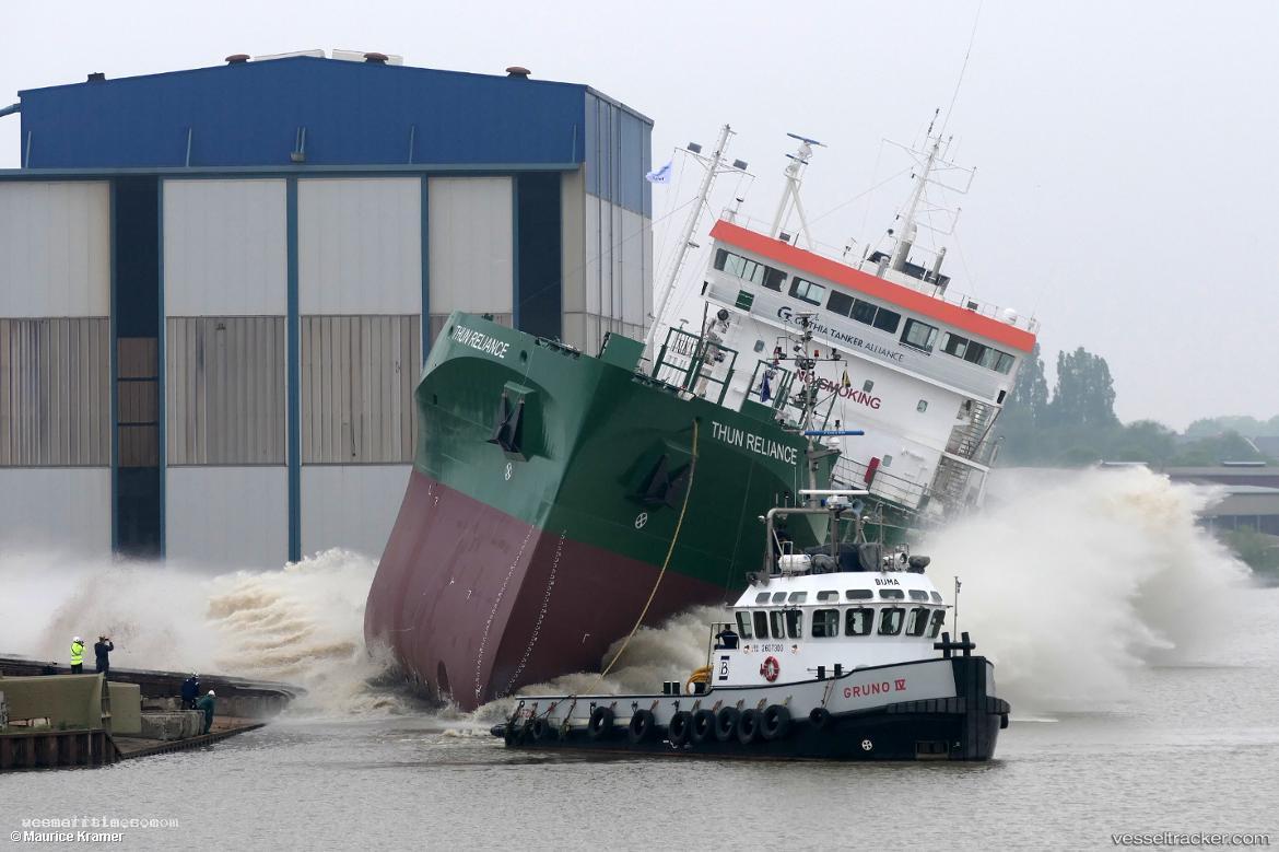 Thun-Reliance - Chemical Oil Products Tanker vessel registered in Netherlands