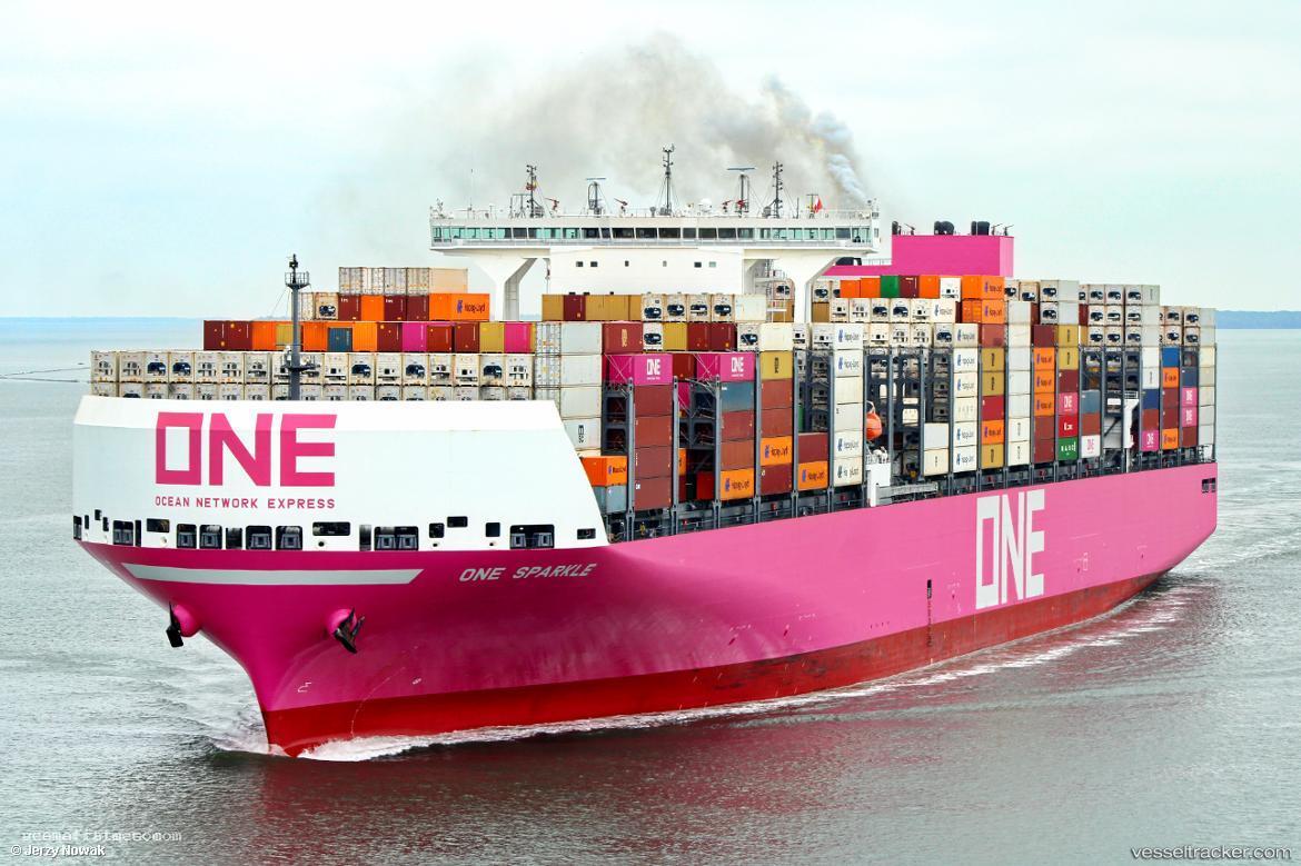 One-Sparkle - Container Ship vessel registered in Singapore