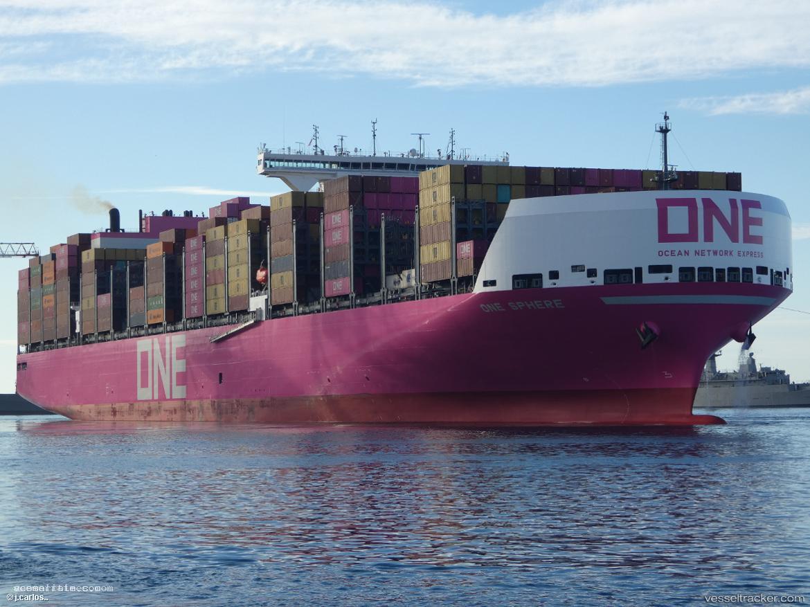One-Sphere - Container Ship vessel registered in Singapore