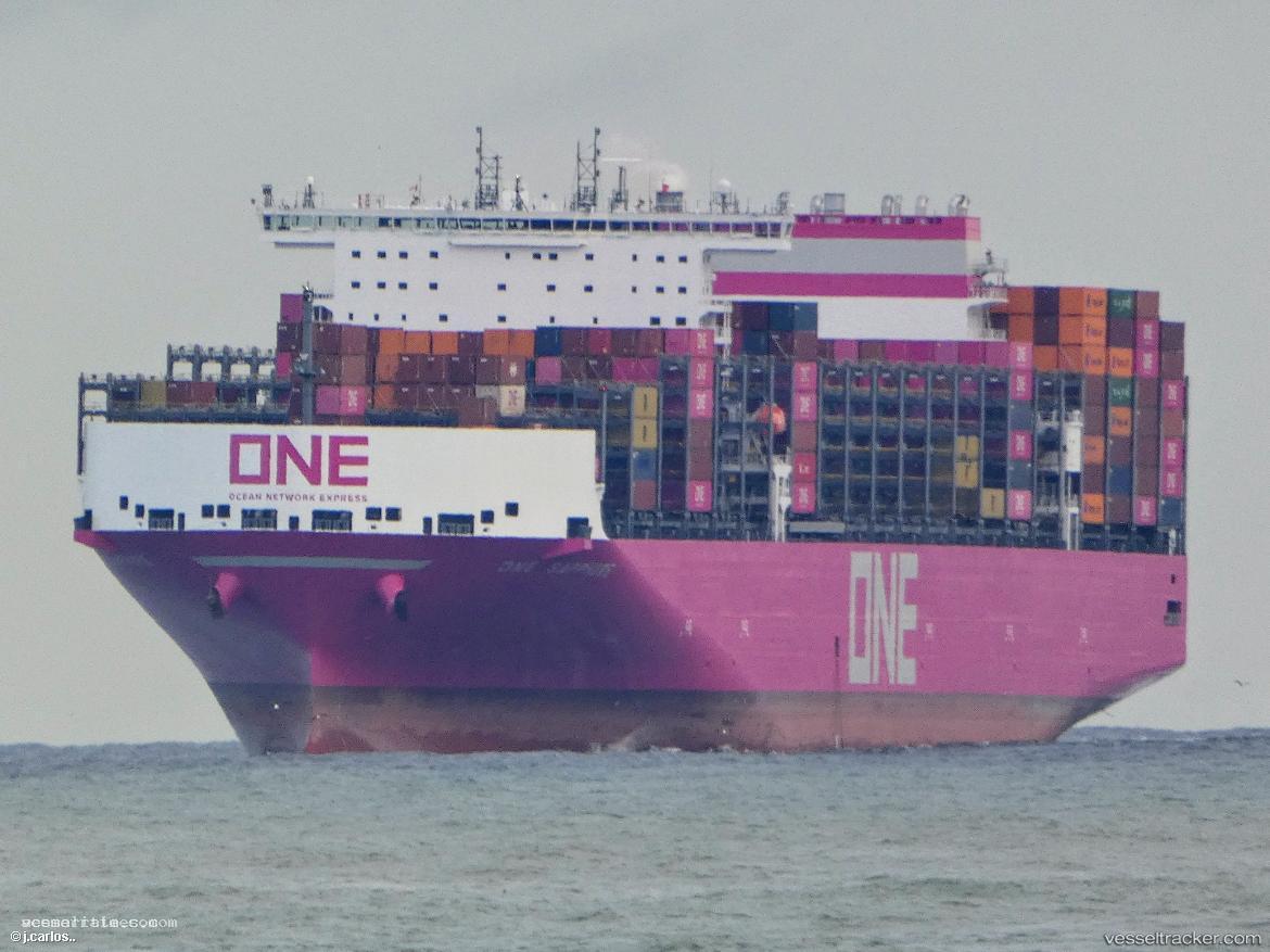 One-Sapphire - Container Ship vessel registered in Singapore