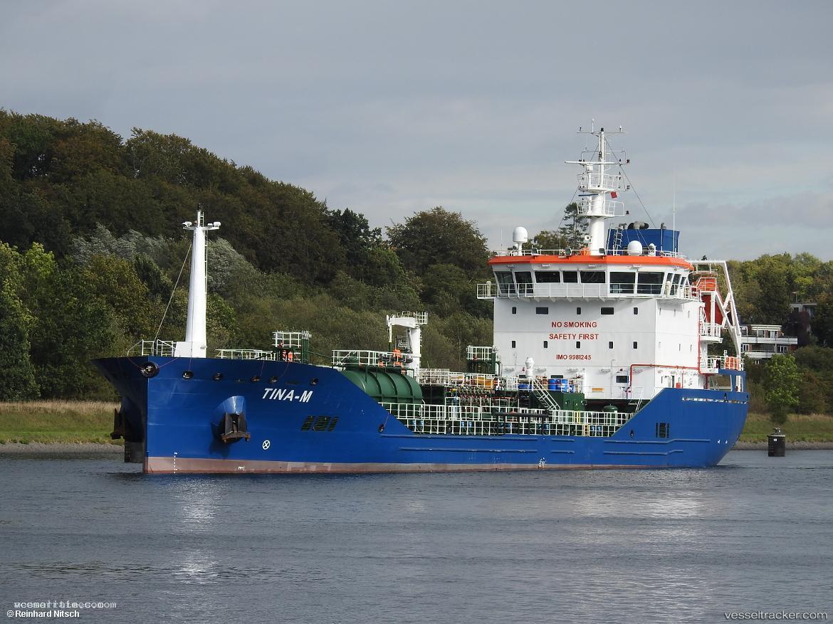 Tina-m - Chemical Oil Products Tanker vessel registered in Malta