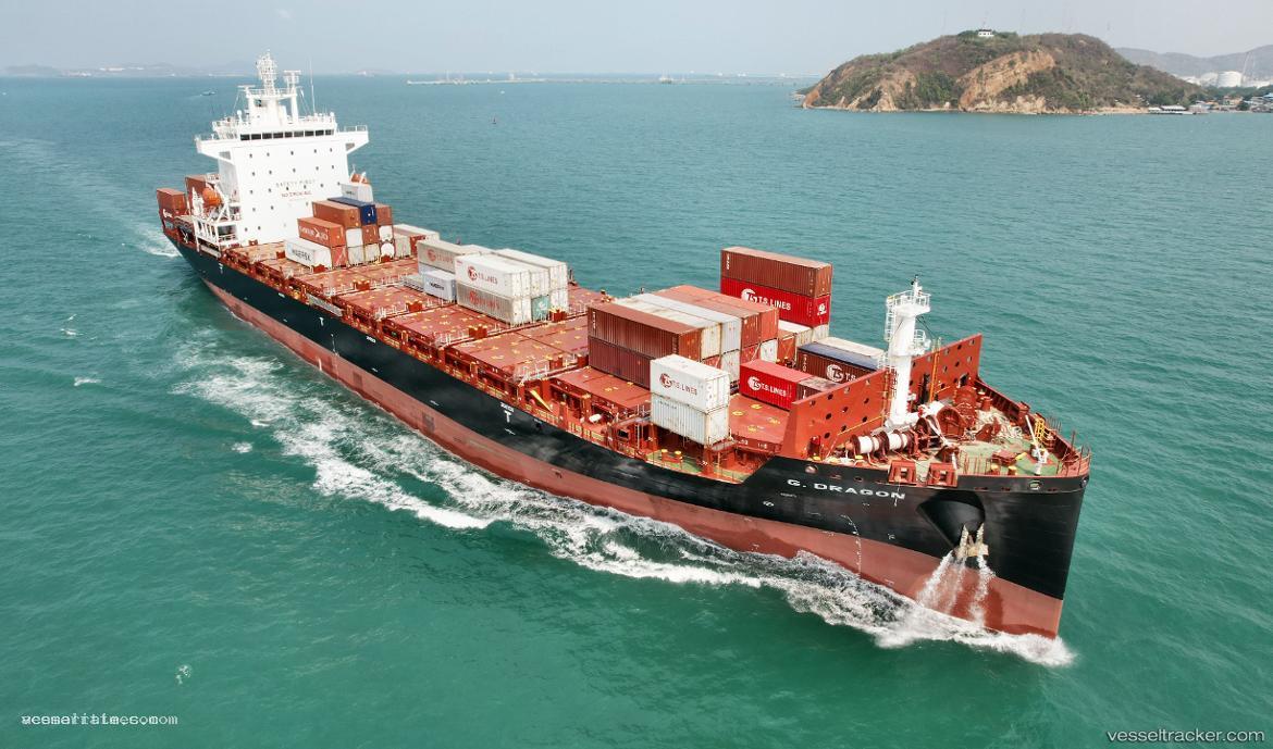 G.dragon - Container Ship vessel registered in Liberia