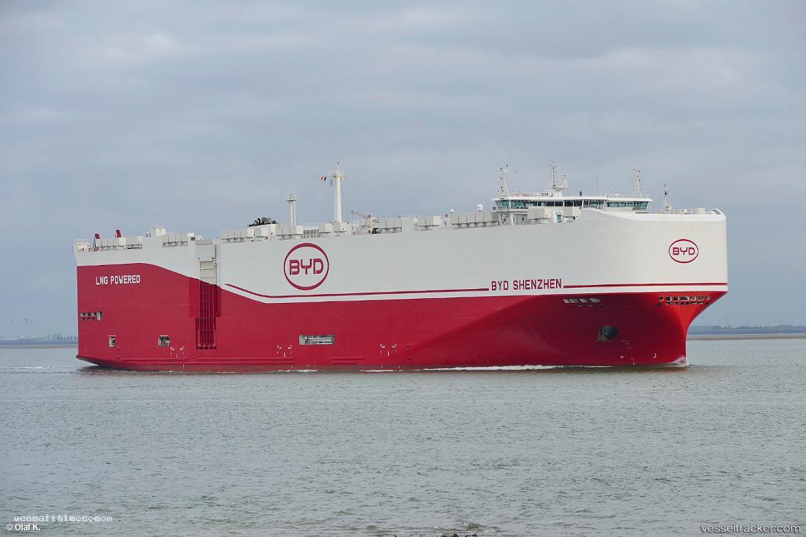 Byd-Shenzhen - Vehicles Carrier vessel registered in Hong Kong