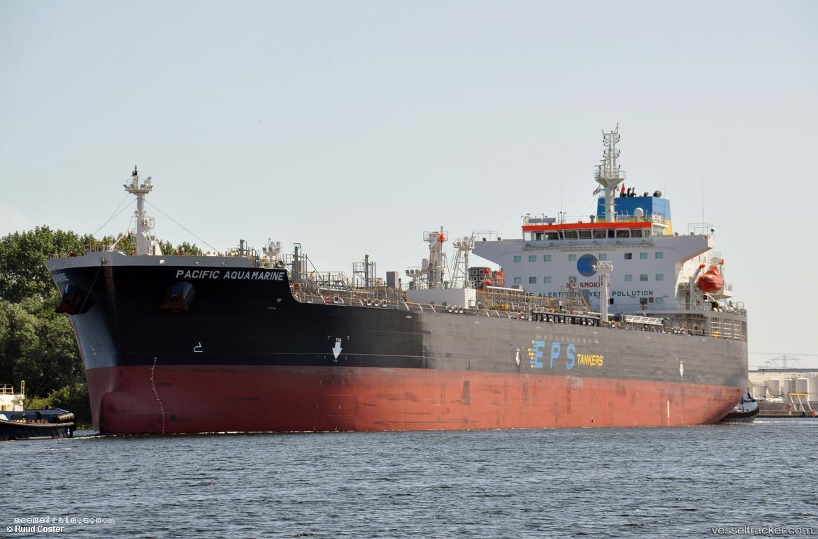 Pacific-Aquamarine - Chemical Oil Products Tanker vessel registered in Liberia