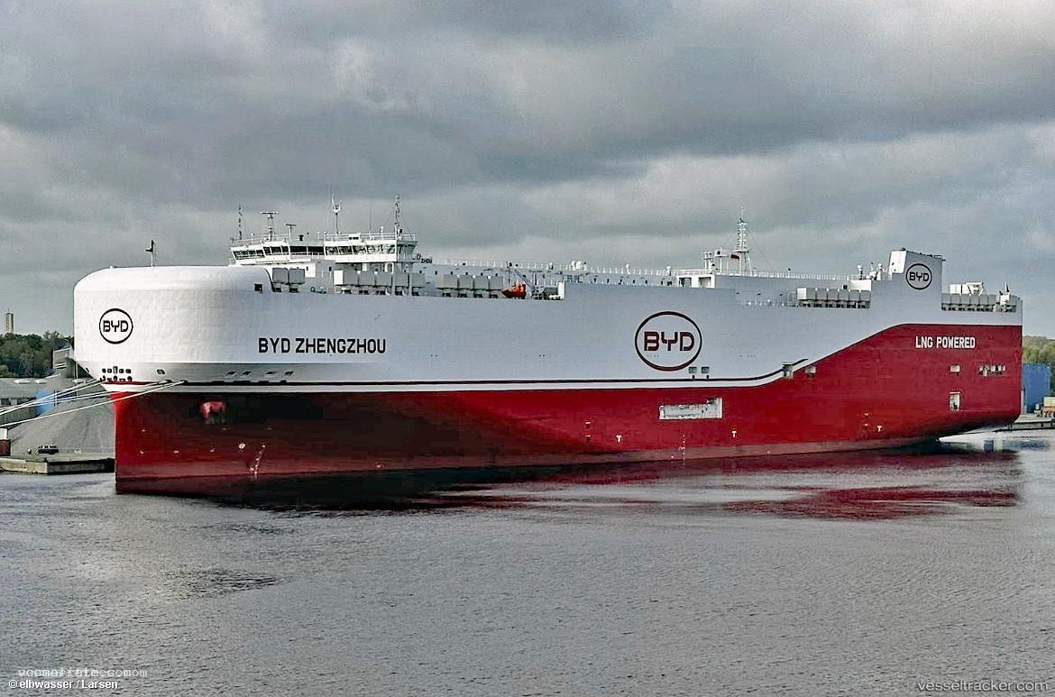 Byd-Zhengzhou - Vehicles Carrier vessel registered in Hong Kong